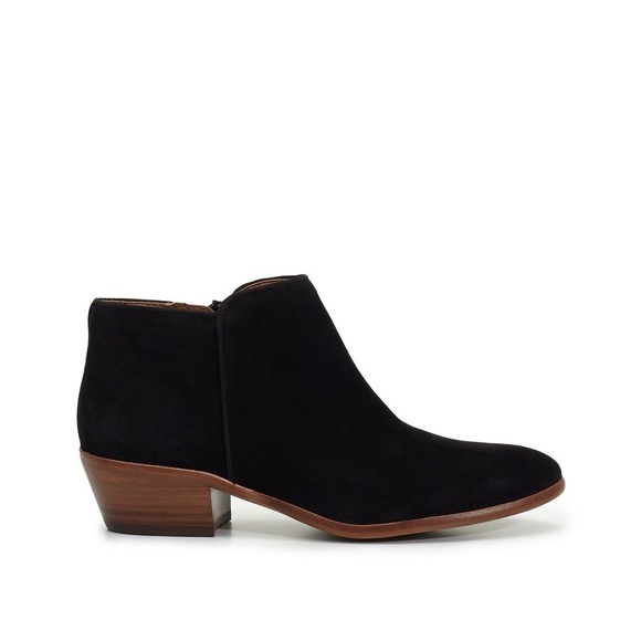 Sam Edelman Petty Chelsea Ankle Booties Zip Black Suede Boots Women’s Size 8 - Picture 1 of 13